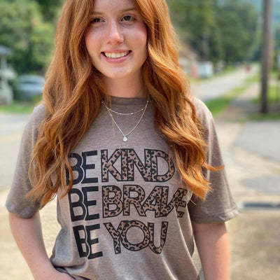 Be Kind Be Brave Be You Collar T-Shirt for Women - More Than Just a T-Shirt, IT'S A STATEMENT