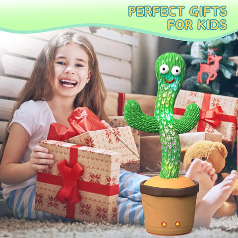 Luminous Cactus Plush Toy – Dancing, Electronic Recording Doll with Song and Fun Shake Feature!