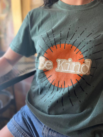 Be Kind Sonic Youth Sunburst T-Shirt: Bold and Stylish