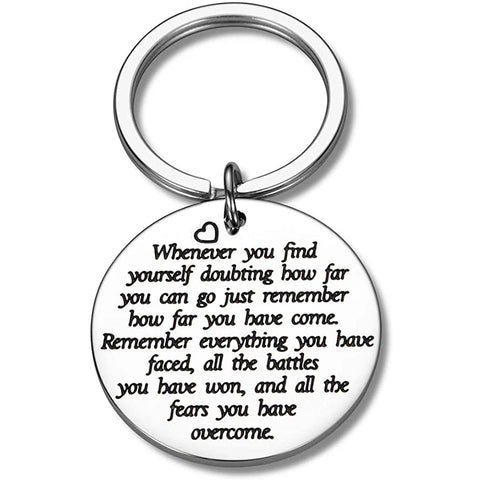 "AirTag Keychain – Encouragement Sobriety Keychain *Awareness *Inspirational *Stay Strong Gift