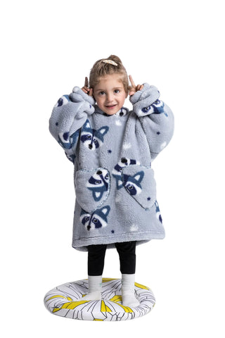 Anime Blanket Hoodie: Plush Oversized Velveteen Blanket Hoodie for Ultimate Comfort