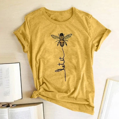 White Women T-Shirt - Let it BEE Women's T-shirt