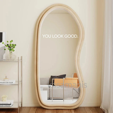 You Look Amazing Mirror Decal Vinyl Sticker – Inspirational Quote for Honeymoon Bedroom Decoration