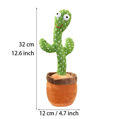 Luminous Cactus Plush Toy – Dancing, Electronic Recording Doll with Song and Fun Shake Feature!