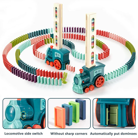 Domino Train Board Game for Kids - Automatic Fun and Excitement