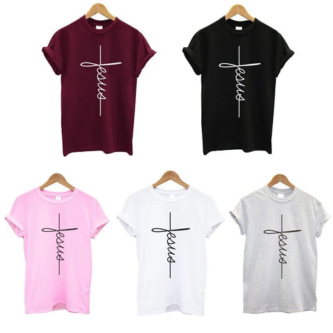 Best Women's T-Shirt Brands – Christian Cross Print Tops for Women