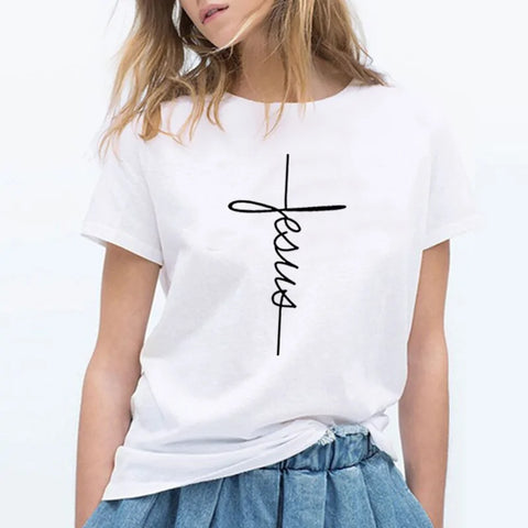 Best Women's T-Shirt Brands – Christian Cross Print Tops for Women