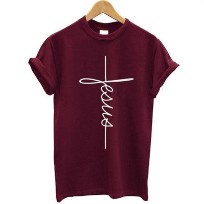 Best Women's T-Shirt Brands – Christian Cross Print Tops for Women